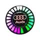 Ароматизатор в авто с еквалайзером Audi, светодиодная подсветка в авто - изображение 2
