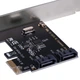 Контролер Ewell PCI-E to 2x SATA III int., ASM1061 (EW038) - зображення 3