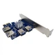 Хаб для райзерів Ewell PCI-E 1x to 4 Port Hub USB 3.0 Riser Card (EW075) - зображення 4