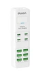 Сетевой фильтр-удлинитель DYXON US-D03 28W 4xUSB-C + 6xUSB-A FAST CHARGER 2M White - изображение 1