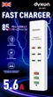 Сетевой фильтр-удлинитель DYXON US-D01 85W 6xUSB-C (PD) + 3xUSB-A QC3.0 FAST CHARGER 2M White - изображение 2