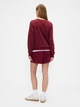 Спортивные шорты на флисе женские GAP 912114795 S Бордовые (1159846967) - изображение 4