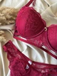 Комплект бюстгальтер push-up и трусики танга 313 CHLX бордовый 85C/XL - изображение 4