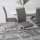Комплект из 4 стульев для кухни и гостиной LOCA Gray Eco-leather - изображение 7