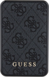 Powerbank Guess 4G Leather Metal Logo 10000mAh 18W USB-C Black (3666339171384) - obraz 1