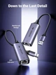 Адаптер Ethernet 2.5G UGREEN CM648 переходник USB Type-A to RJ45 2500Mbps Сетевая карта для ноубука, ПК Grey (25051) - изображение 5