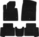Ворсовые коврики EVAtech Standard в салон авто для Hyundai Santa FE (DM) 7 seats (3 clips) 2012-2017 3 поколение SUV Korea черный кант - изображение 1