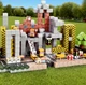 Магнитный конструктор Майнкрафт Строительная площадка строительства города Minecraft 128 кубиков - изображение 1