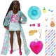 Кукла Барби Экстра Путешествие Отдых на пляже Barbie Extra Fly Beach-Themed Travel Fashion Doll HPB14 Mattel HPB14 - изображение 4