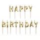 Набор свечей Buromax Happy birthday c деревянным держателем золотые (BM.98001) - изображение 2