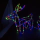 Декоративная светодиодная фигура "Новогодний олень с санками", высота 40 см, LED лента 9 м, 220 В, Мультиколор - изображение 8