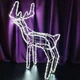 Декоративная светодиодная фигура “Новогодний олень”, высота 80 см, LED лента 8 м, 220 В, Белый - изображение 9