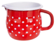 Kubek Orion Tecka emaliowany w grochy Czerwony 800 ml (8592381160401) - obraz 1