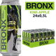 Упаковка слабоалкогольного энергетического напитка BRONX Kiwi Apple 8% 0.5 л х 24 шт (4820193038873) - изображение 1
