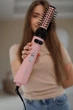 Фен щетка MAGIO 5в1 с вращением фен-щетка браш с насадками 1300W стайлер с покрытием NanoCeramic для высушивания укладки волос выпрямления и прикорневого объёма - изображение 7