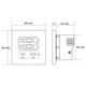 Розетка Folem RZ2-2С з висувними кабелями Type-C, портами Type-C і USB, швидке заряджання 20W PD3.0 QC3.0, внутрішня - Білий - зображення 3