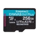 Карта памяти Kingston Canvas Go! Plus microSDXC 256GB UHS I Class 10 V30 чтение до 200 МБ/с запись до 160 МБ/с (SDCG4/256GBSP) - изображение 1