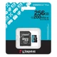 Карта памяти microSDXC Kingston Canvas Go! Plus 256GB UHS I Class 10 V30 скорость чтения до 200 МБ/с записи до 160 МБ/с с SD-адаптером (SDCG4/256GB) - изображение 2
