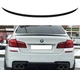 Спойлер AD_Plastik BMW 5 Series F10 M5 Style чорний глянсовий ABS пластик (В-73) - изображение 1