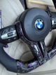 Кермо з Кованого Карбону Фіолетовий BMW M + Led екран F-Series F15 F16 F20 F21 F25 F26 F30 F31 F32 F34 F35 F36 руль - зображення 3