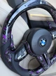Кермо з Кованого Карбону Фіолетовий BMW M + Led екран F-Series F15 F16 F20 F21 F25 F26 F30 F31 F32 F34 F35 F36 руль - зображення 4
