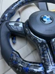 Руль из Кованого Карбона Синий BMW M + LED экран F-серия F15 F16 F20 F21 F25 F26 F30 F31 F32 F34 F35 F36 - изображение 7