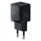 Зарядное Устройство Baseus Palm Fast Charger 20W (Type-C+USB) + Кабель Type-C-Type-C 60W (1m) black - изображение 3