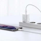 Зарядное Устройство Baseus Super Silicone PD Charger 25W (1Type-C) + Кабель Type-C-Type-C (1m) white - изображение 2