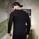 Лонгслів Black Edition з вишивкою Тризуб чорний розмір 3XL - зображення 2