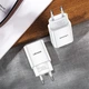 Сетевое зарядное устройство для Usams US-CC090 T24 2.1A Dual USB Travel Charger белый (6958444982588) - изображение 3