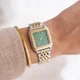 Жіночий Годинник Burker Watches Macy Срібно-зелено-золотий - изображение 5