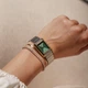 Жіночий Годинник Burker Watches Olivia Срібно-зелено-золотий - изображение 6