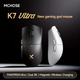 Бездротова ігрова миша MCHOSE K7 Ultra / Три режими підключення / PAW3950 / 42 000 DPI / Black - зображення 5