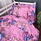 Простирадло MirSon Дитяче 110х160 см 17-0871 Stitch & Angel Pink Kids Time (2200012152256) - зображення 1