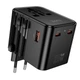 Адаптер сетевой HOCO Changer 3-port PD universal charger AC31 |1USB/2TypeC, PD/QC, 25W/3.4A| Black - изображение 4