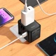 Адаптер сетевой HOCO Changer 3-port PD universal charger AC31 |1USB/2TypeC, PD/QC, 25W/3.4A| Black - изображение 8
