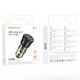 Адаптер автомобильный Borofone Clever single port car charger BZ24 |1Type-C, 20W/3A, PD/QC| Transparent Black - изображение 9