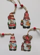 Набір ялинкових іграшок дерев'яні гномики 5,5х8 см 12шт 2127 - зображення 1