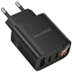 Сетевое зарядное устройство Borofone BA98A Ilustre with digital display PD30W (1USB-A/2C) Black - изображение 3