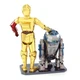 Металевий 3D конструктор Metal Earth "Star Wars C-3PO & R2-D2" (MMG276) - зображення 3