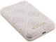 Powerbank Guess 4G Leather Metal Logo MagSafe 5000mAh 15W USB-C Pink (3666339210595) - obraz 3