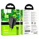 Зарядне HOCO CS23A PD30W Type-C 1USB PD30W з кабелем Type-C to Lightning чорне - изображение 2