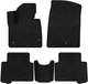 Ворсовые коврики EVAtech Premium в салон авто для Hyundai Santa FE (DM) 5 seats (3 clips) 2012-2017 3 поколение SUV Korea черный кант - изображение 1