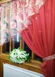 Занавеска готовая короткая Анжелика красная яблочный цвет правая 400*170 см - изображение 4
