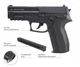 Пістолет пневматичний Borner 2022 (Sig Sauer SP2022) Black - зображення 2