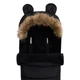 Зимний конверт в коляску MoMi Sleeping Bag Black теплый спальный мешок в коляску для новорожденного, санки, автокресло, универсальный детский конверт на зиму с капюшоном, конверт зимний в коляску, флисовый конверт в коляску - изображение 3