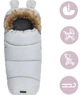 Зимний конверт в коляску MoMi Sleeping Bag Grey теплый спальный мешок в коляску для новорожденного, санки, автокресло, универсальный детский конверт на зиму с капюшоном, зимний конверт в коляску, флисовый конверт в коляску - изображение 2
