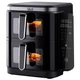 Двойная аэрофритюрница iHunt BRO Air Fryer Dual Stack 11 л, обдув 360° Hot Air, две независимые зоны, приготовление пищи горячим воздухом, антипригарное покрытие, нержавеющая сталь - изображение 1