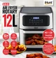 Фритюрниця воздушная iHunt Bro 12L Rotary ротационная с вертелом и грилем, 12 литров, технология 360°, 10 программ приготовления, сенсорная панель, RC009 - изображение 8