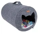 Tunel dla kota Amiplay Quick Press 2w1 Hygge Szary (5907563259805) - obraz 2